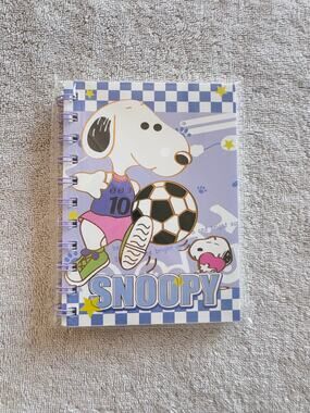 Snoopy playing soccer spiral notebook lined sheets